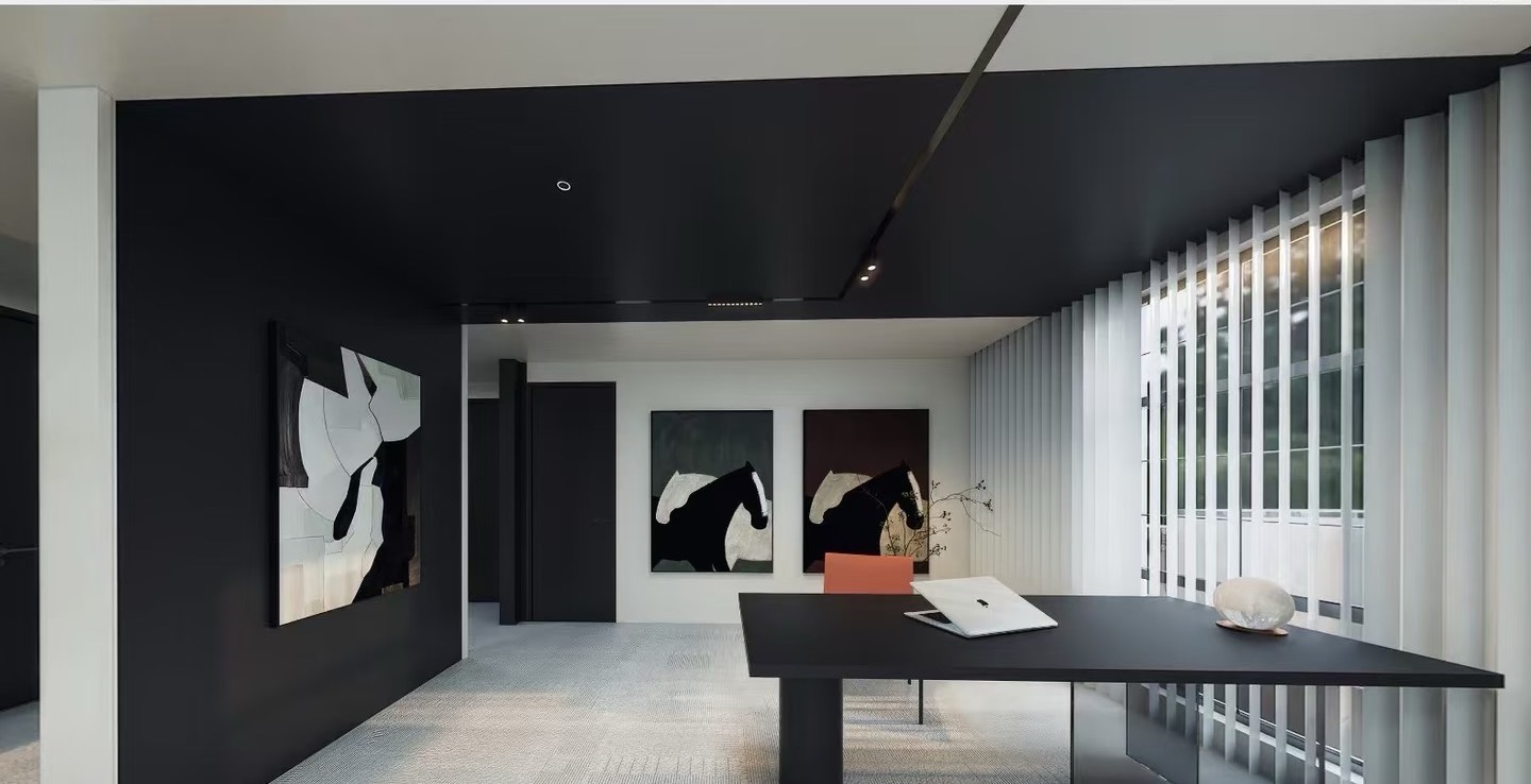 Curated art and quiet study space inside the WATCHMILL studio